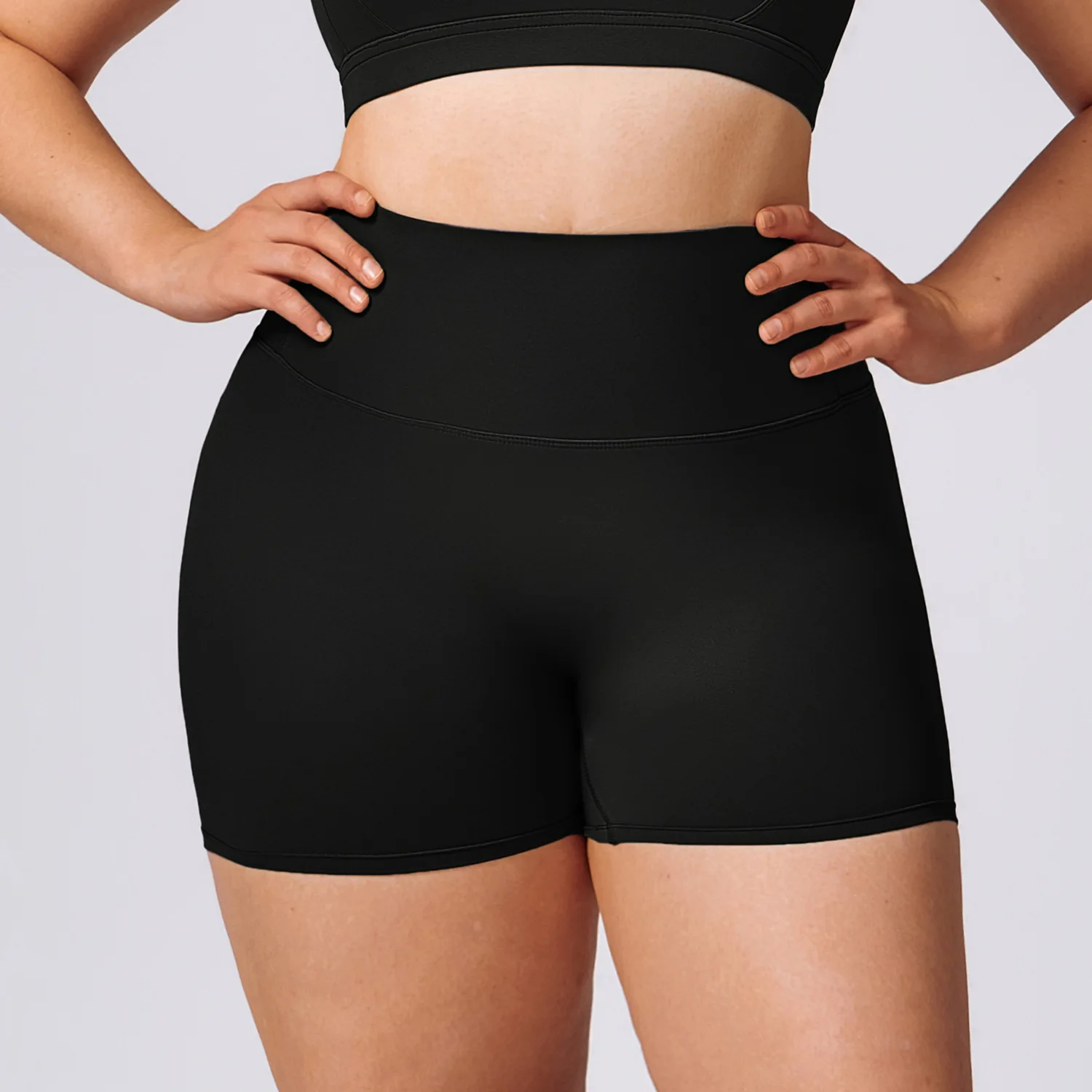 

Obese Plus Size Yoga Shorts Quick Dry Breathable Pilates Gym Outer Wear Running Fitness Clothing Tight Athletic Shorts Female