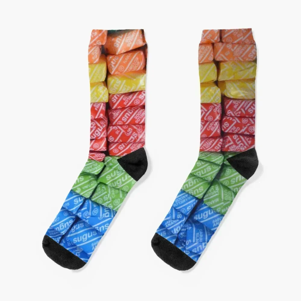 

Sugus Swiss chewy candy Socks designer men cotton high quality Luxury Woman Socks Men's