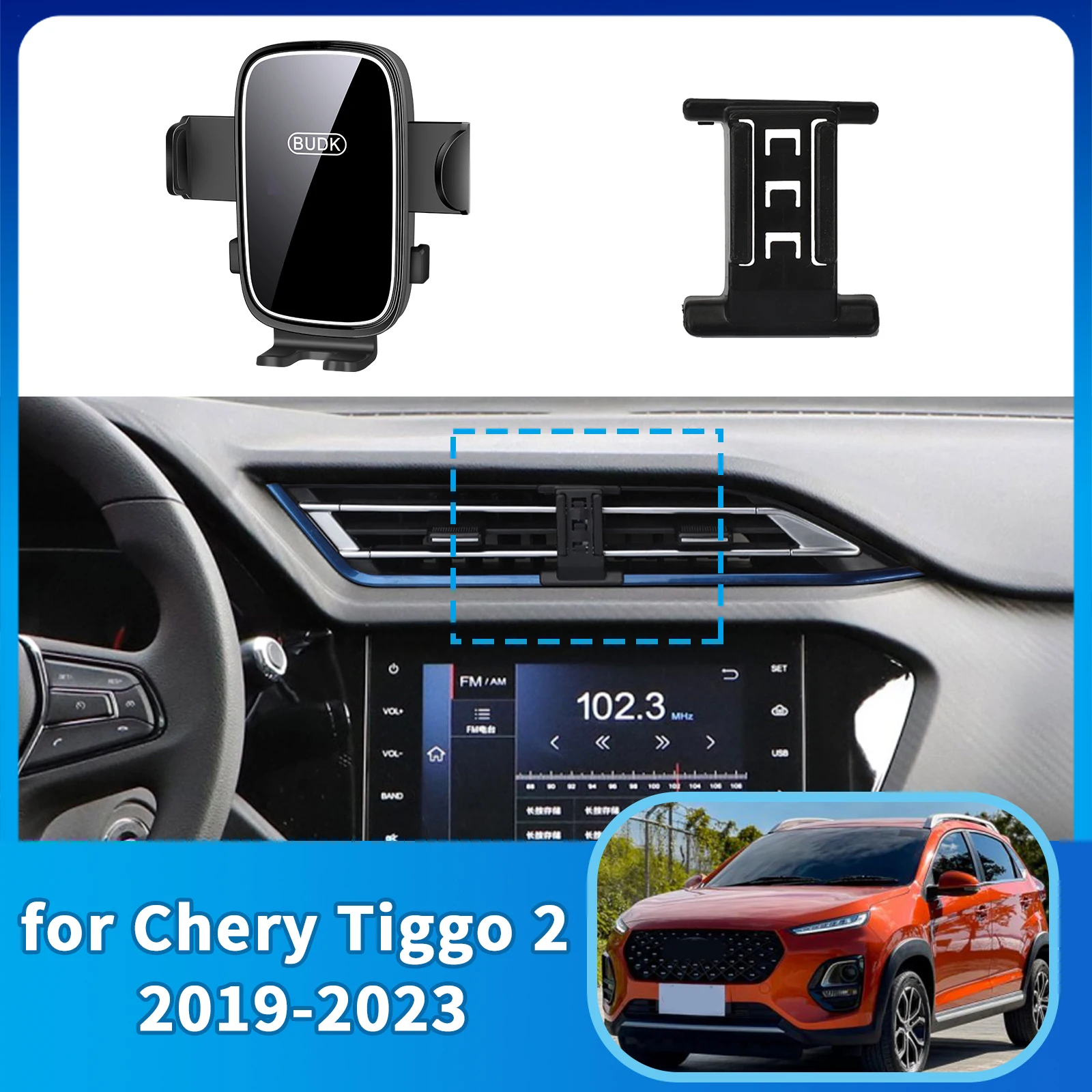 

Car Mobile Phone Holder for Chery Tiggo 2 DR 3 3.0 2018 2019 2020 2021 2022 2023 Navigation Stand Auto Accessories GPS Bracket