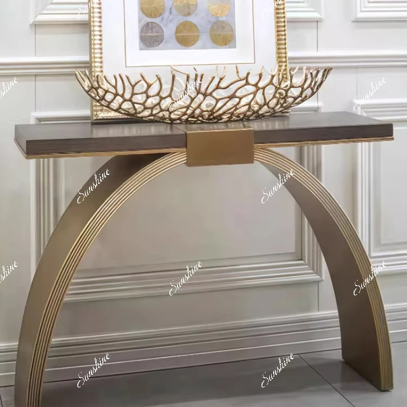 American oak retro entrance table, living room against the wall, corridor, entrance table, narrow strip case