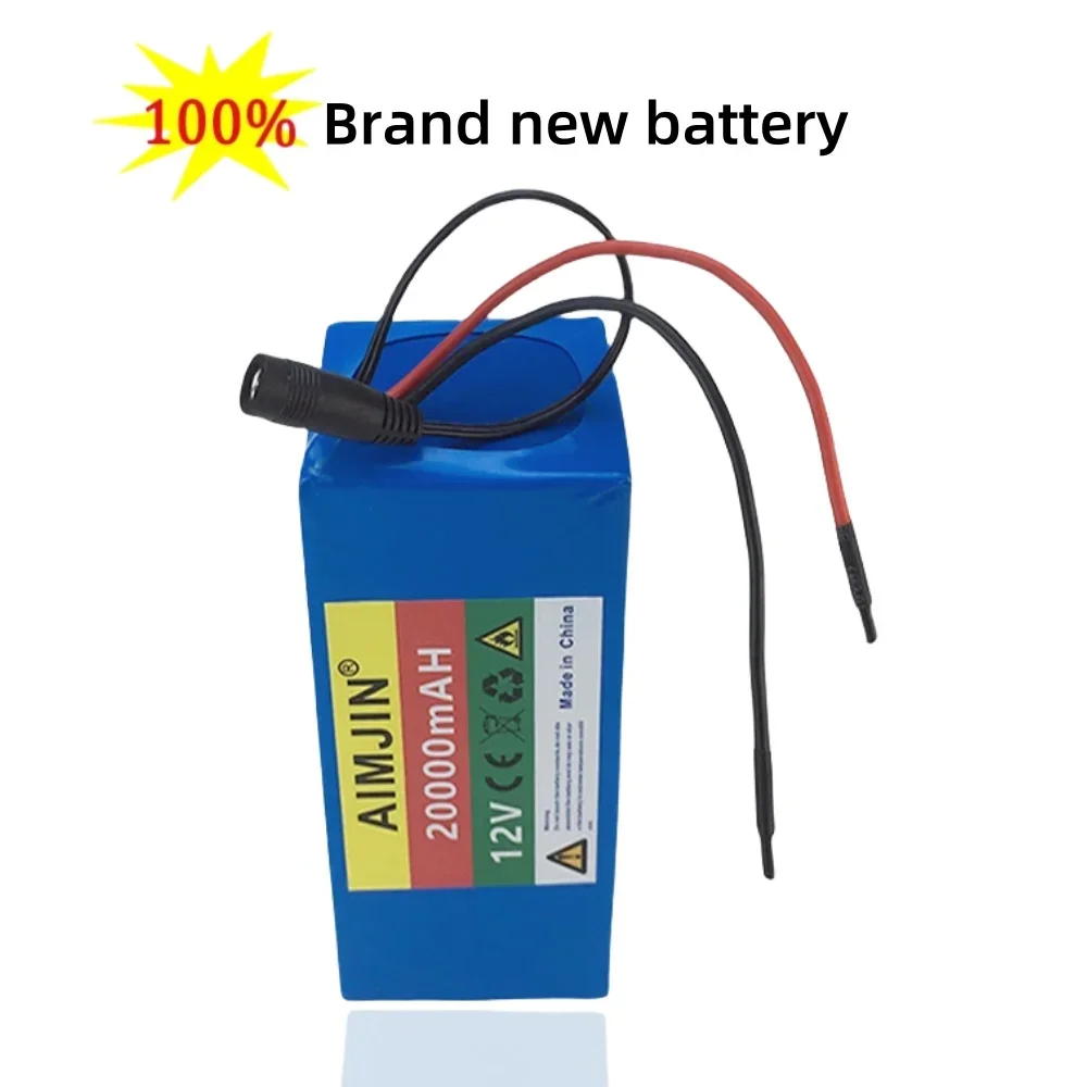 New 3S8P Battery Pack Large Capacity 12V 20Ah 18650 Lithium Battery Protection Board For Inverter Miner Light+12.6V 2A Charger