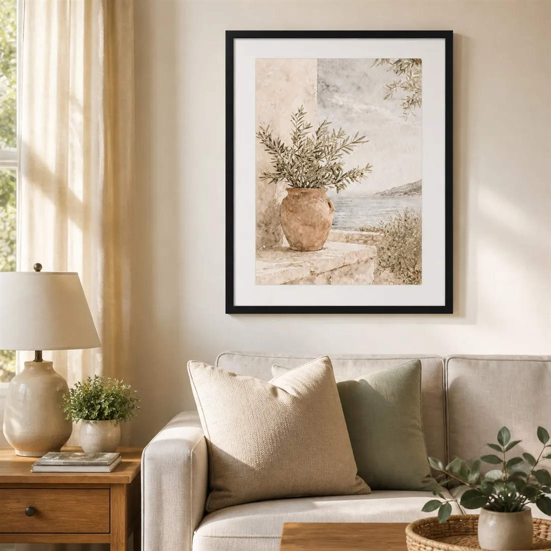 Olive Whisper Poster,Canvas Wall Print,Modern Art Illustration,High‑Grade Home Decoration Artwork for Bedroom,Living Room,Office