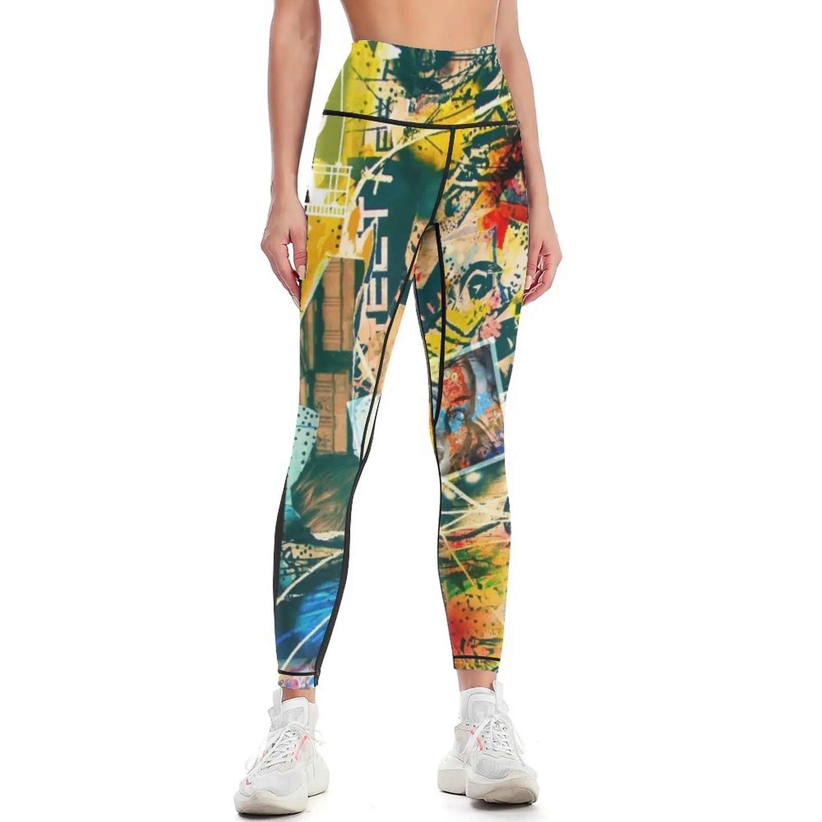 

Cool Graffiti Collage 1 Leggings Tight fitting woman Fitness's gym clothes Womens Leggings