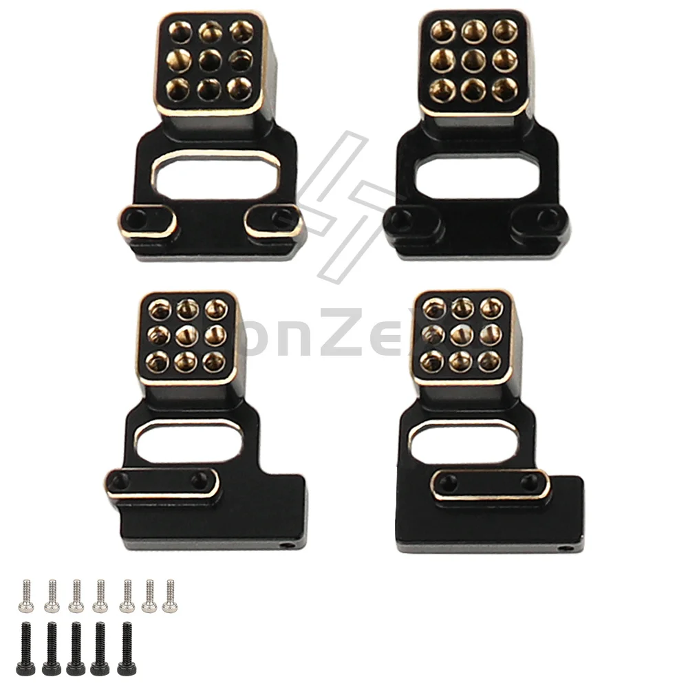 Brass Front Rear Shock Mount Bracket For TRX4M RC Crawler Car Black Gold 58g Heavy Duty Upgrade Replacement Parts