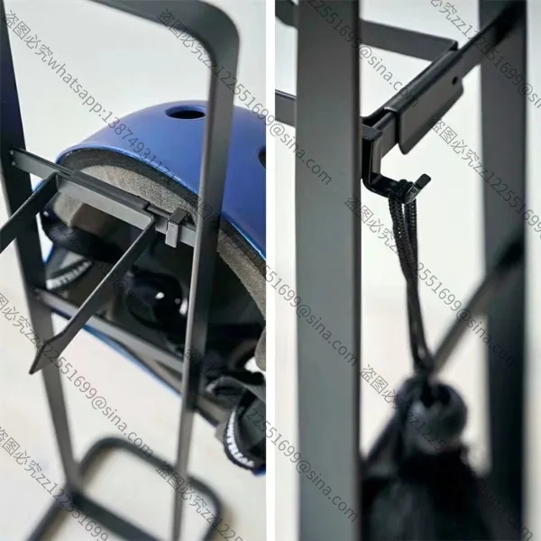 مناسبة لرف العرض المعدني لغرفة المعيشة، رف تخزين سكوتر اليويو المنزلي من النوع الأرضي، رف لوح التزلج #1