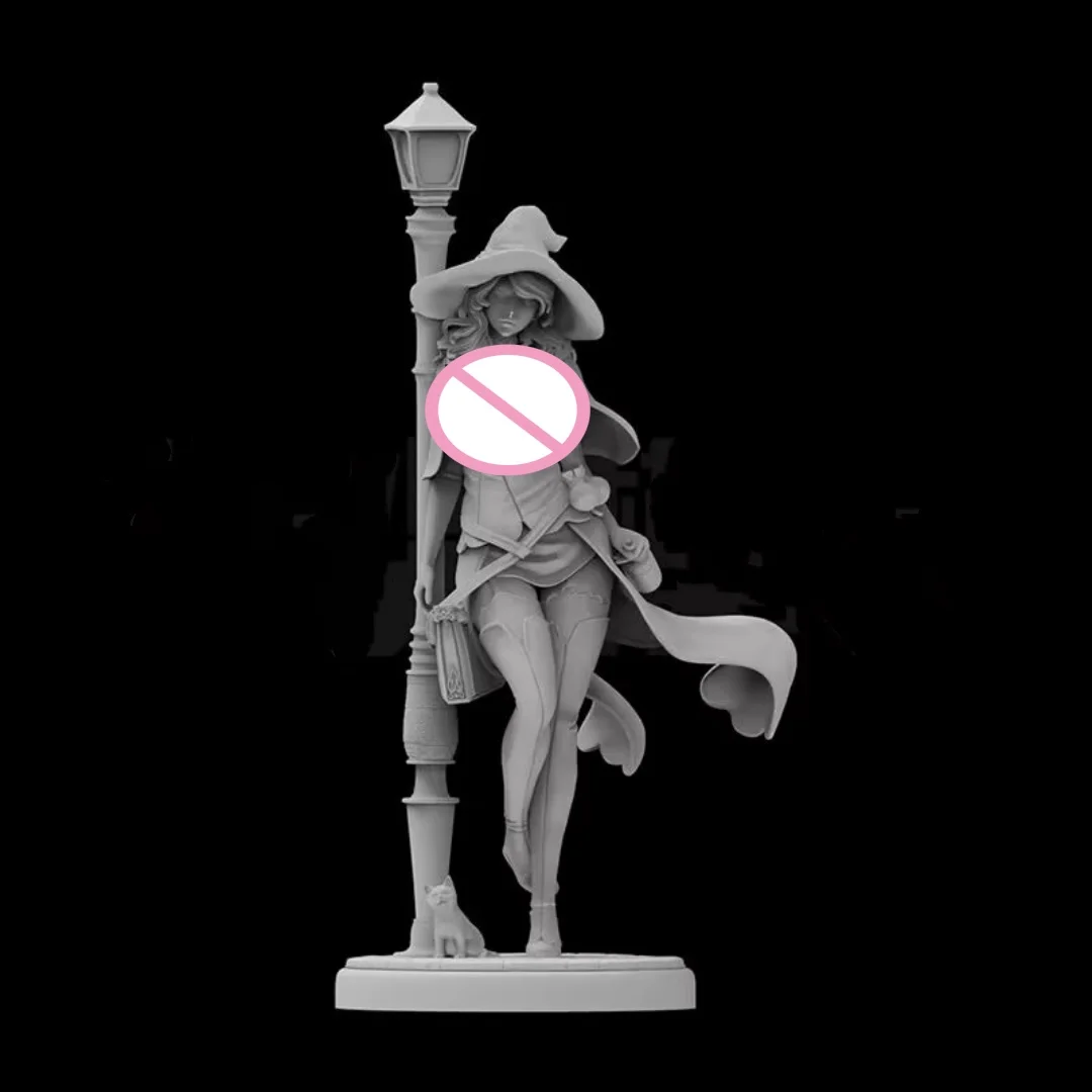 

1/24 Scale Resin Figure Red Robed Witch Nsfw version Assemble Model Kit Unassembled and Unpainted 3D printing toy