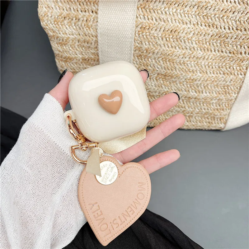 Funda de silicona con dibujos animados para auriculares, carcasa bonita con llavero para QCY T13, ANC