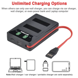 3 1850 mah EN-EL23 yedek li-ion pil + led usb şarj aleti nikon coolpix p610, s810c b700, p900, p600 dijital kamera Pildeki en iyi 10 satış, el feneri x900-no. 9