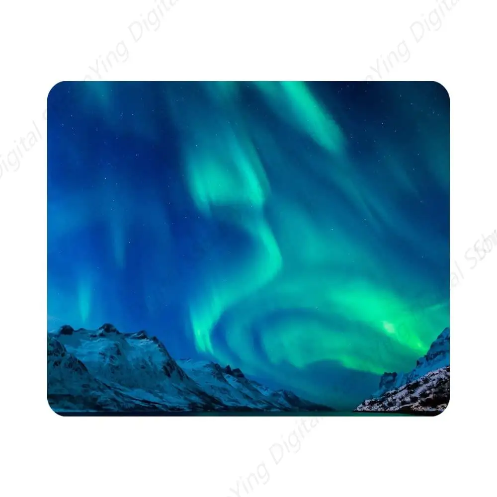 

Nicokee Northern Lights Gaming Mouse Pad Computer Desk Laptop Office Mouse Pad Anti Slip Rubber 18cm * 22cm