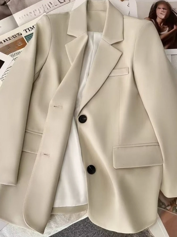 ربيع الخريف موضة جديدة بلون المرأة بدلة صغيرة عادية فضفاض مزاجه التخسيس المرأة البدلة معطف الملابس #1