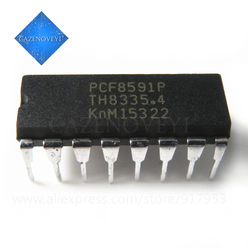 1pcs/lot PCF8591P PCF8591 DIP-16 In Stock