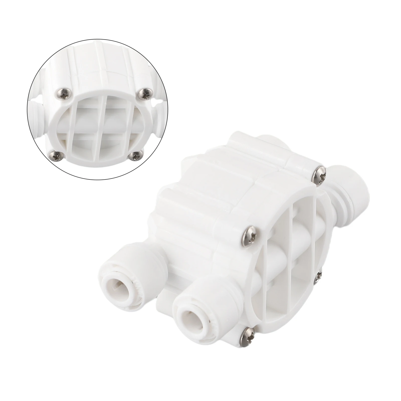 4 Way RO Auto Shut-Off Valve Switch 1/4\\\" Water Purifier Reverse Osmosis Straight Drink Machines Quick Connect Fitting