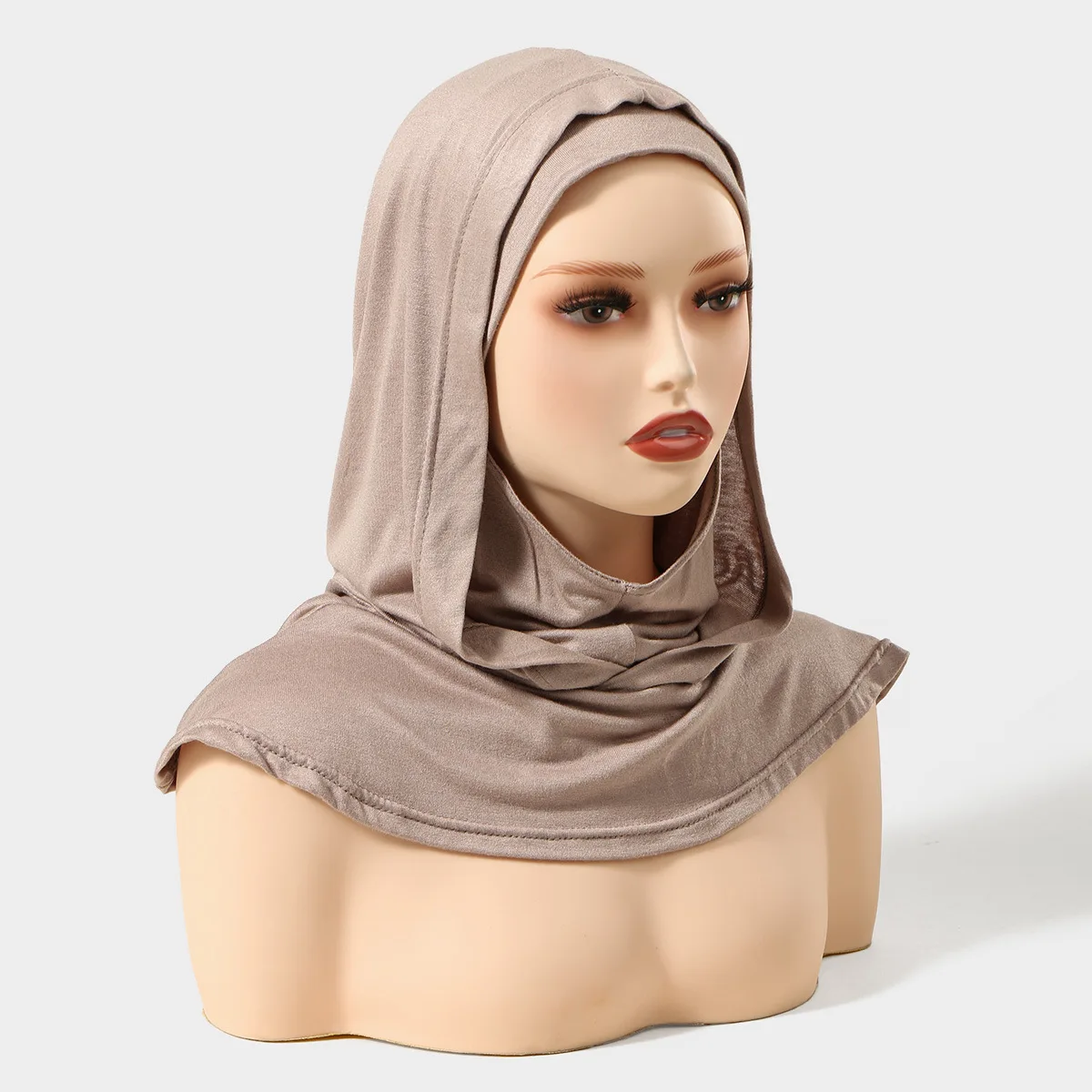 

New Jersey Hijab Women Muslim Instant Scarf Turban Stretch Bonnet Head Neck Cover Headwrap Islam Prayer Hijabs Amira Headscarf