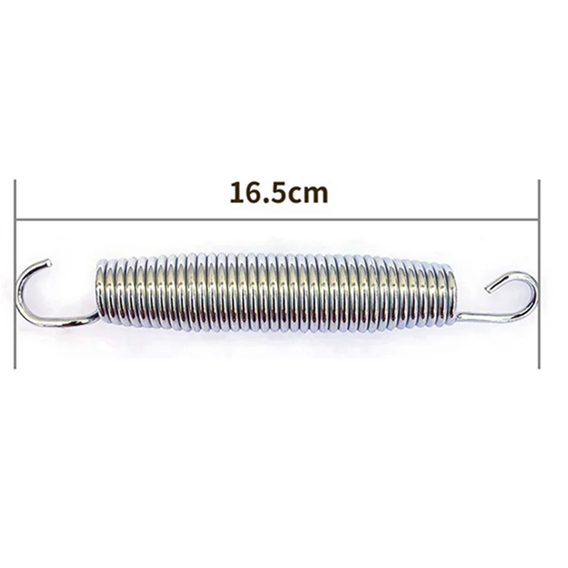 ABHS-12 Pack 6.5Inch Trampoline Spring Steel Replacement Kit For Extra Bounce Trampoline Accessories Silver