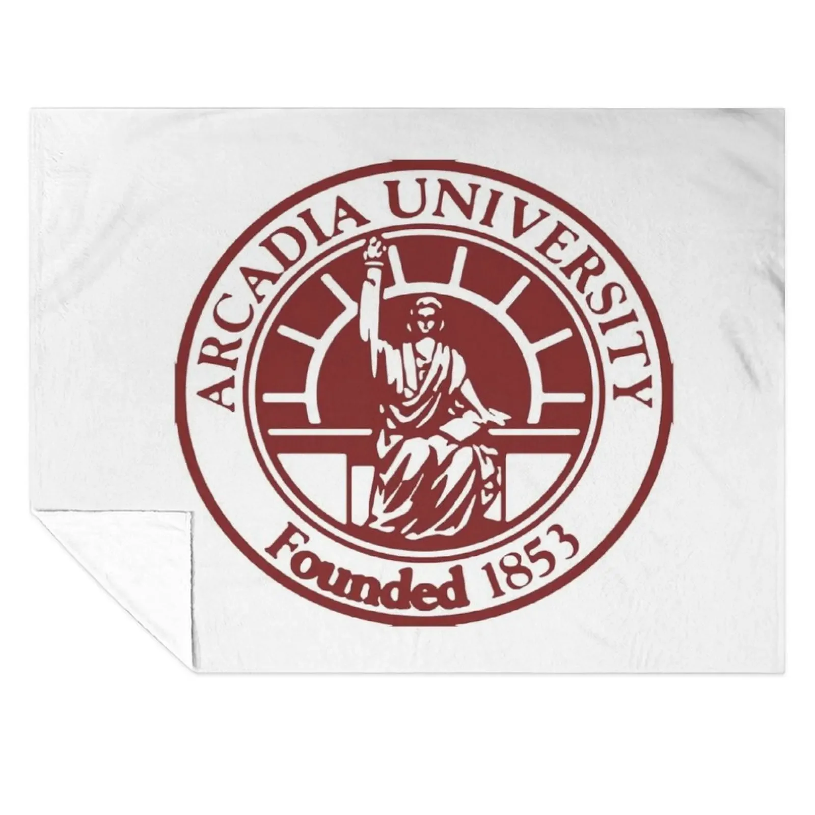 

arcadia university seal Throw Blanket Vintage Plaid on the sofa warm for winter Sofa Throw Blankets