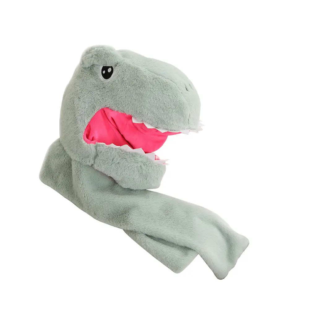 

Удобная шапка-шарф в виде динозавра, очаровательная маска в форме динозавра для маскарадов, фестивалей, ролевых игр, танцев