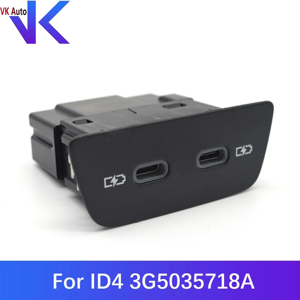 For ID4 Dual TYPE-C Switch Charging Plug 2G6 035 718