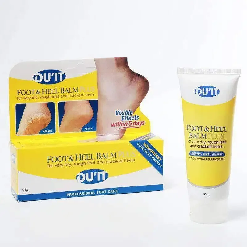 Australie DUIT-Baume pour talons de pieds secs, 25% d'urée, plus crème pour peau sèche, réparation des talons secs craquelés et callosés, fréquence des peaux dures, 50g