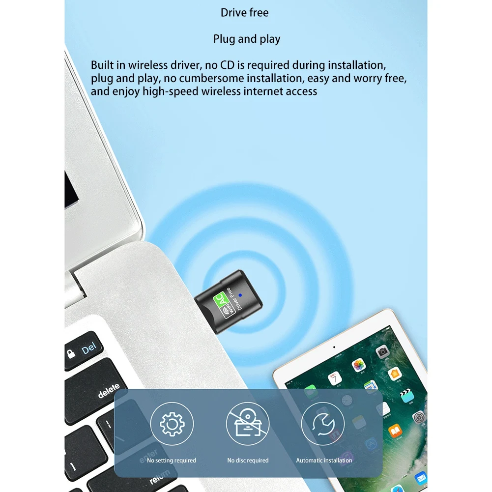 LXLT 600Mbps 5Ghz 2.4Ghz 무선 네트워크 카드 USB Wifi 동글 어댑터 Windows Mac/PC 용 USB 듀얼 밴드 RTL8811 LAN 어댑터