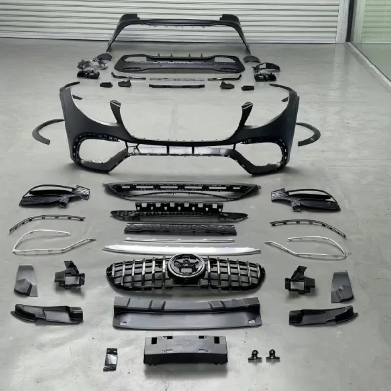 Suitable For The GLE63 Of GLE With The Plastic Material Large Front And Rear Bumper And Grille Surround Kit 6