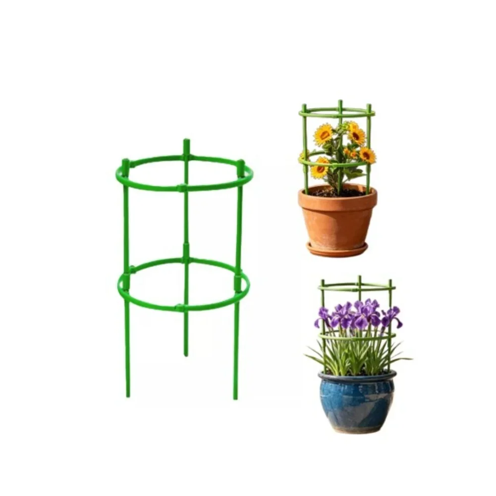 Plastic Support Frame for Tomato and Climbing Plants Modular Two-Stage Design to Promote Healthy Stem Development and Airflow