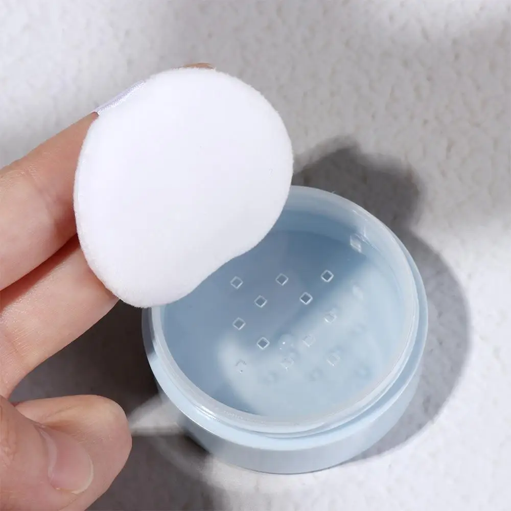 Mini frascos de polvo sueltos reutilizables, contenedor de cosméticos portátil a prueba de agua, duradero con Makup Puff, caja de polvo a granel para mujeres