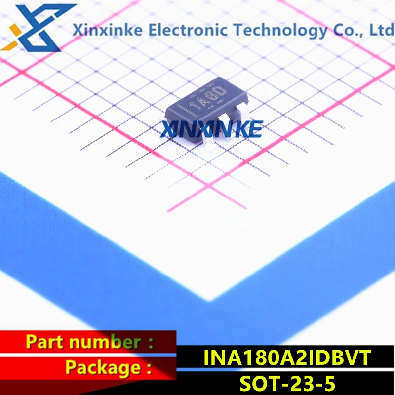 INA180A2IDBVT  INA180A2IDBVR  SOT-23-5 Mark:1A8D Current Sense Amplifiers 26V, 350kHz Current Sense Amplifier Low-side Capable