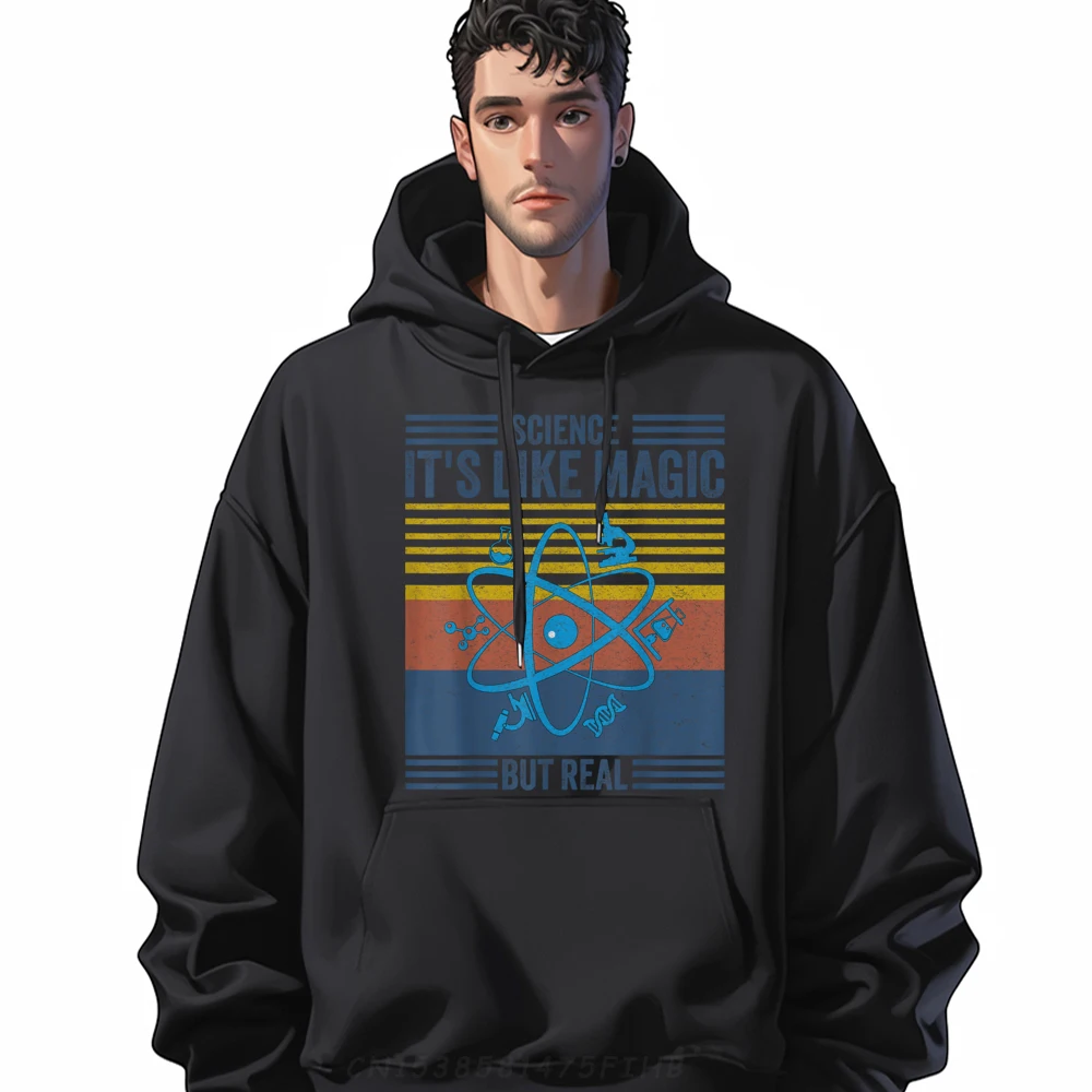 

Science It's Like Magic But Thanksgiving Day Round Neck Hoodies Long Sleeve Gift Hoodies Hip Hop Birthday Hoodies