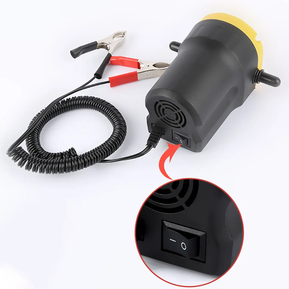 E-ACE Fuel Transfer Pump 60W Oil/Crude Extractor Transfer Engine Suction Pump Well Pump For Auto Car Boat