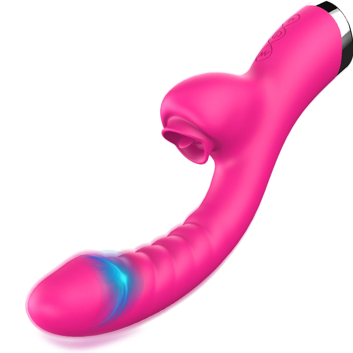 2 In 1 Dildos Vibrators Powerful Tongue Licking Vibrator for WomenClitoris Stimulator Female Masturbator Sex Toys Adult Goods