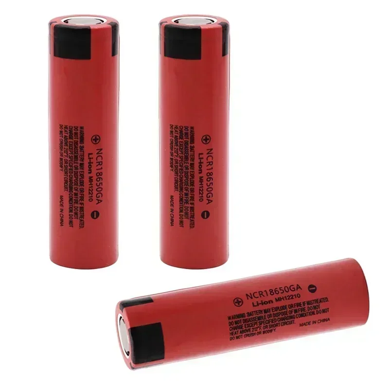 100% new Original NCR 18650GA High Discharge 3.7V 3500mAh 18650 Rechargeable Battery Flashlight Flat-top Lithium Battery