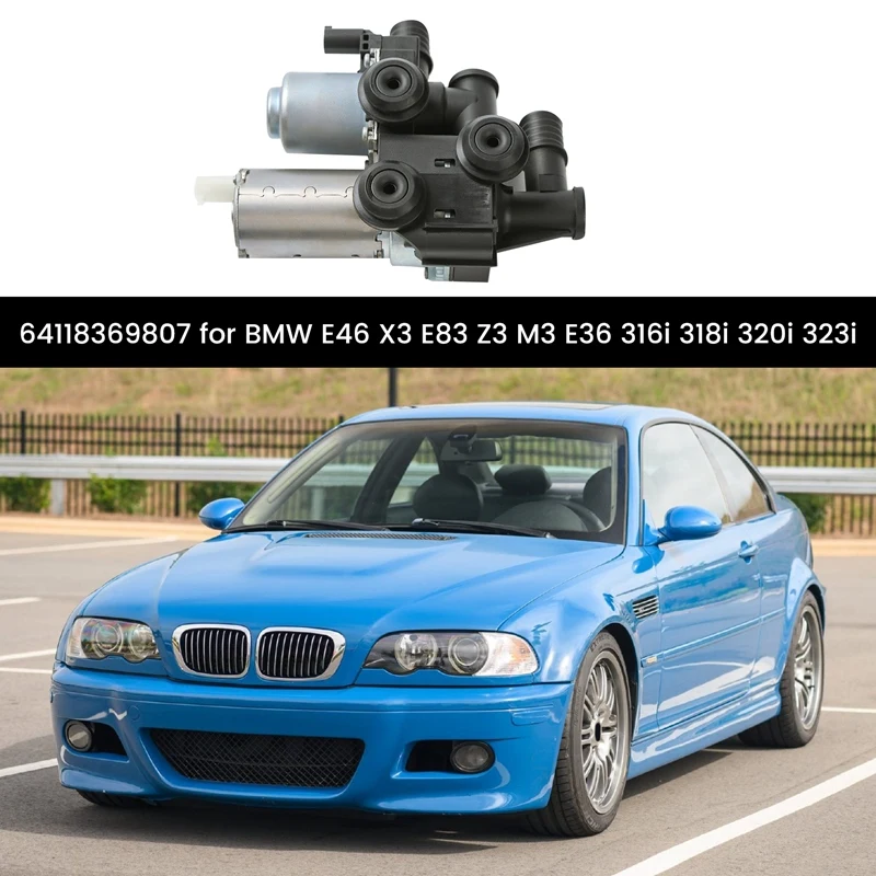 

64118369807 Automobile Heater Control Valve Auxiliary Water Pump For BMW E46 X3 E83 Z3 M3 E36 316I 318I 320I 323I