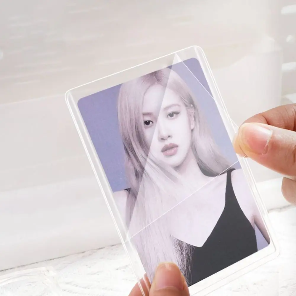 New Transparent Photocard Holder PVC Anti-Scratch Idol Photocard Sleeves Moisture-proof Photo Protective Cover