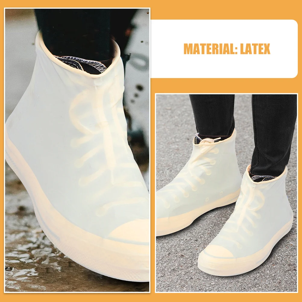 4 قطع من أغطية الأحذية المقاومة للماء، واقيات أحذية المطر القابلة لإعادة الاستخدام، غير قابلة للانزلاق، مناسبة للرجال والنساء، أنشطة خارجية قابلة للطي #4