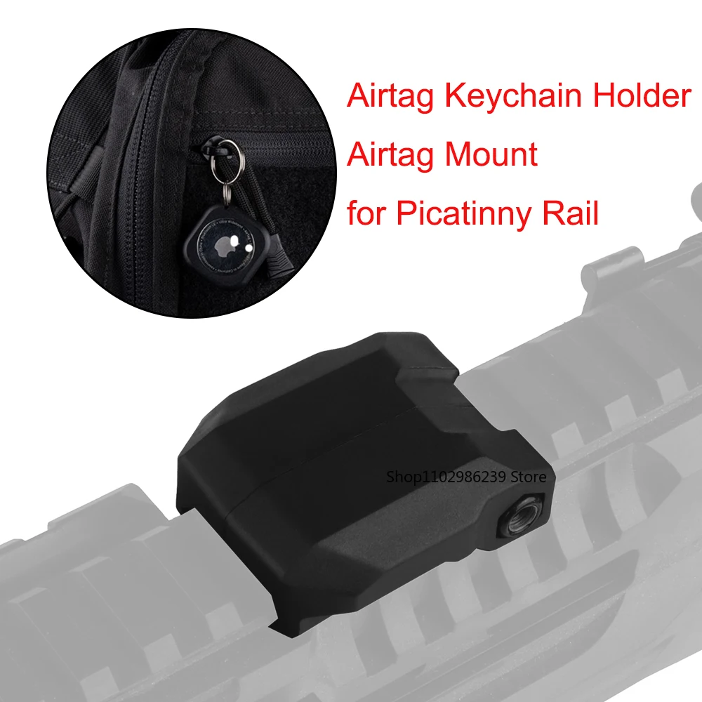 AIR TAG Mount Assisted Tracking AIR TAG Keychain Accessories for Apple AIR TAG Holder Hunting Accessories for Picatinny Rail