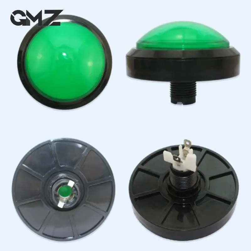 Diameter 100mm Illuminated Arcade Push Buttons Power Button Switch Push Button With Microswitch Led Big Dome Pushbutton