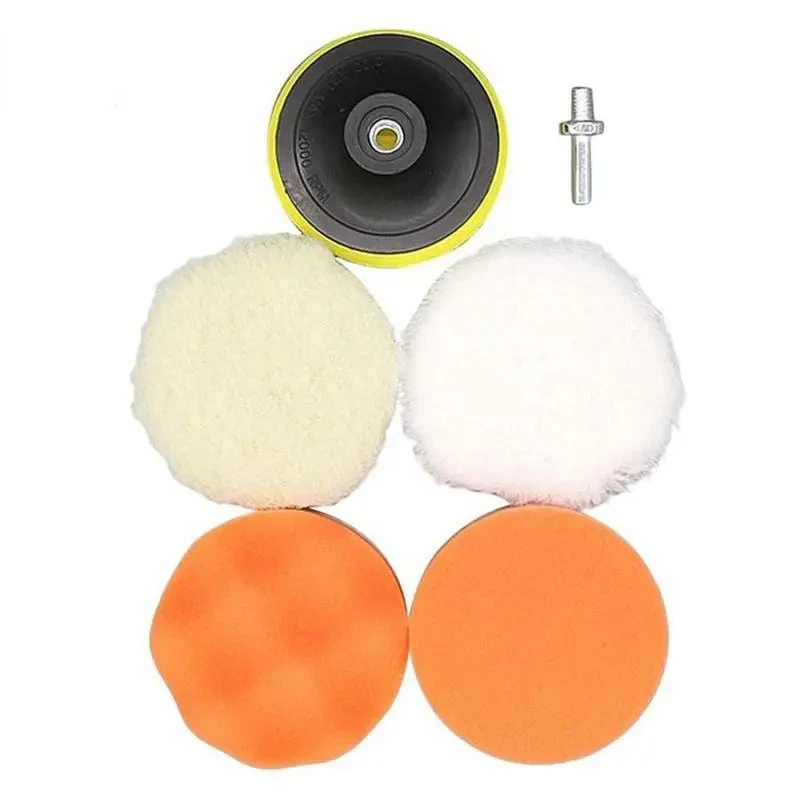 Car Polishing Pad Soft Wool Pad Waxing and Polishing Locomotive Body Polishing Disc Cleaning Scratch Removal Tool 3/4/5 Inch