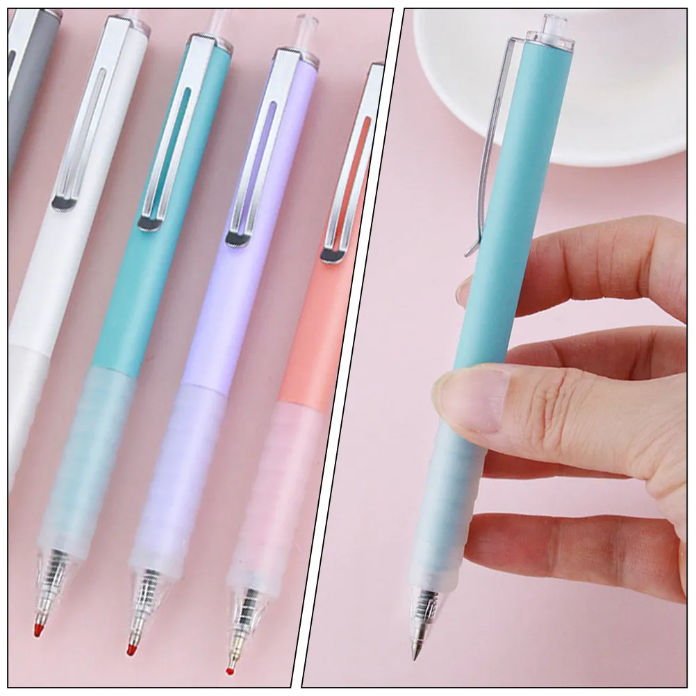 

6Pcs Click Ballpoint Pens Smooth Writing Ink Refillable Office School Study Stationery Daily Use Portable Writing Tools