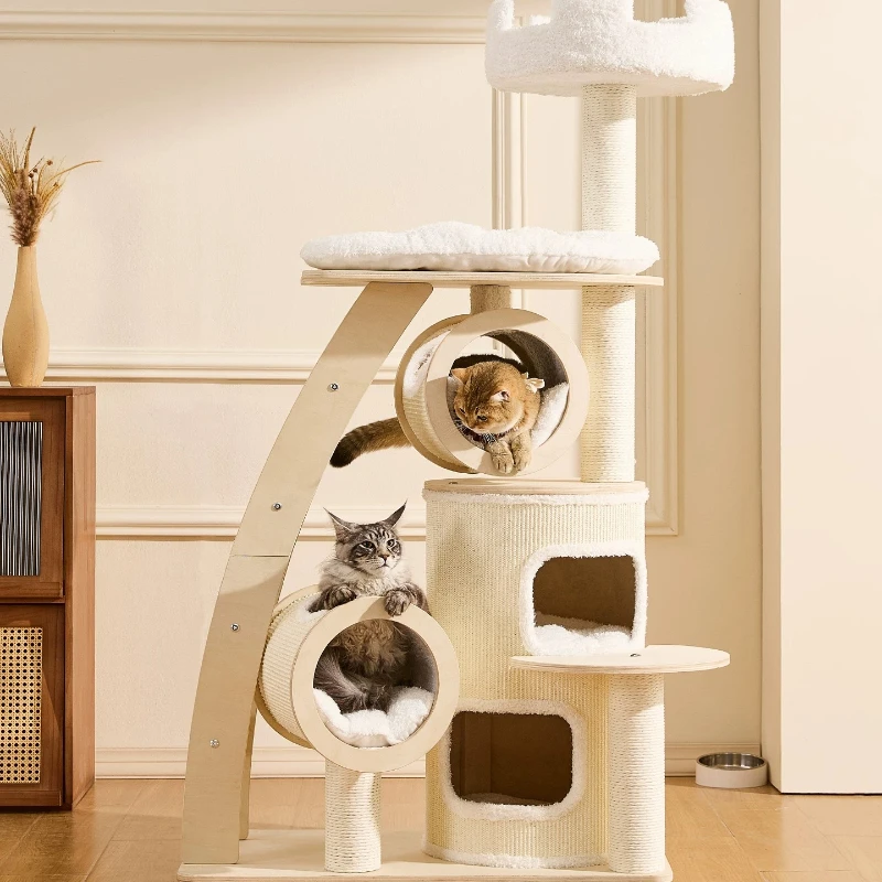 

Tree Post Castle Toys Cat Tower Bed Scratcher Stairs Goods Indoor Cat Tower Sandbox Accessories Drapak Dla Kota Cat Furniture