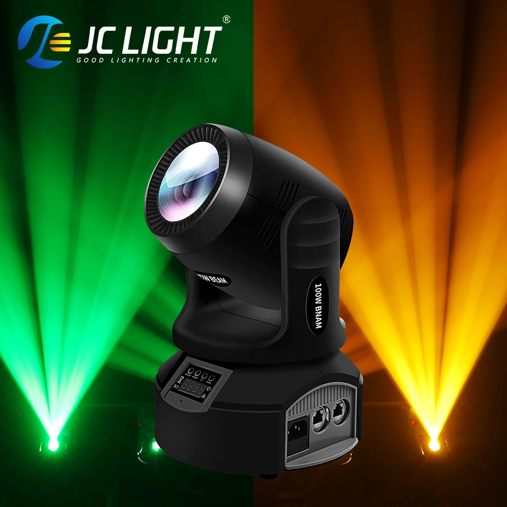 

JC LIGHT 100W Gobo Moving Head Spot Light 6+12 Prism With Circle DMX512 DJ Stage Effect Lighting for Party Dance Disco Bar Music