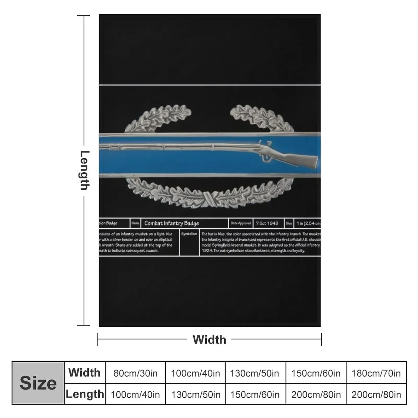New Combat Infantry Badge (CIB) Technical Throw Blanket funny gift Summer sofa bed anime Nap warm for winter Blankets
