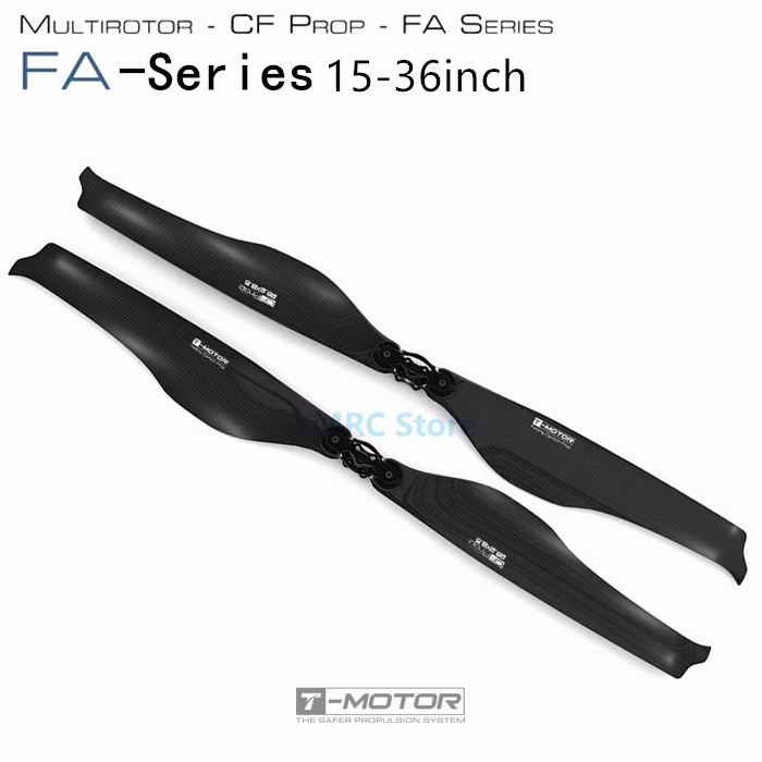 

T-MOTOR FA15.2x5 FA20.2x6.6 FA22.2x7.2 FA27.2x8.9 FA32.2x10.5 FA36.2x11.8 Carbon Fiber Material Folding Propeller for Drone