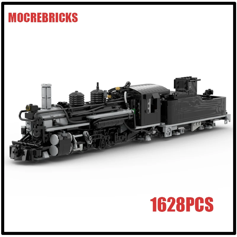 

MOC City Railway Series MOC Building Blocks K-28 Class Steam Locomotive Granule Brick Assembly Model Children's Birthday Gifts