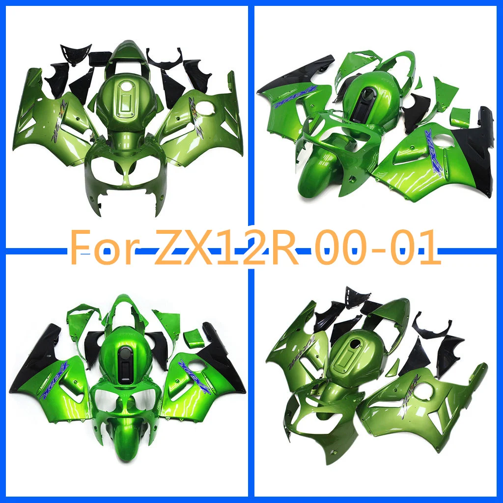 Prime Fairing Set for Kawasaki 00-01 ZX12R 2000 2001 ZX-12R High Grade Motorcycle Body Repair Bodykit 100% Fit Injection Mold