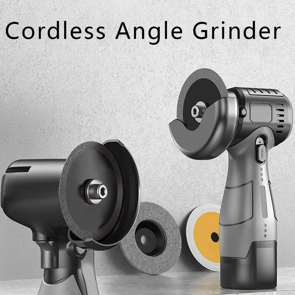 Mini Angle Grinder Lithium Battery Rechargeable 15000RPM Household Brushless Cutting Machine Portable Grinding Polishing Machine