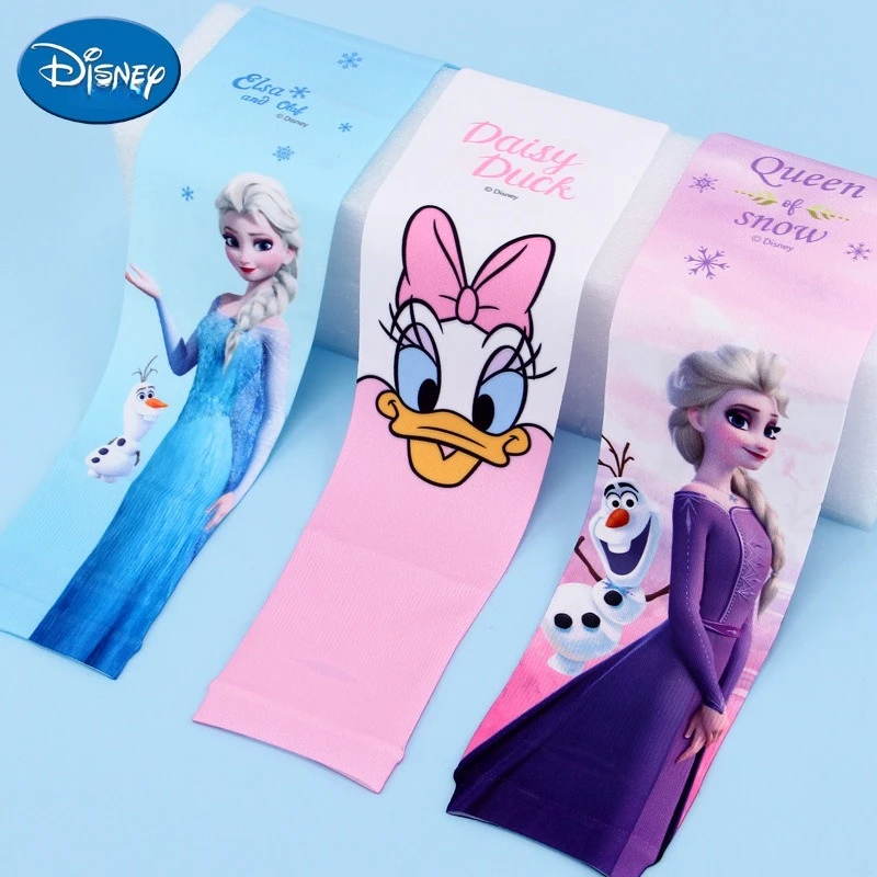Miniso Disney Ice Silk Sleeve للأطفال واقي من الشمس بأكمام ثلجية رياضية خارجية خفيفة وأكمام قابلة للتنفس ثلج ثلجي