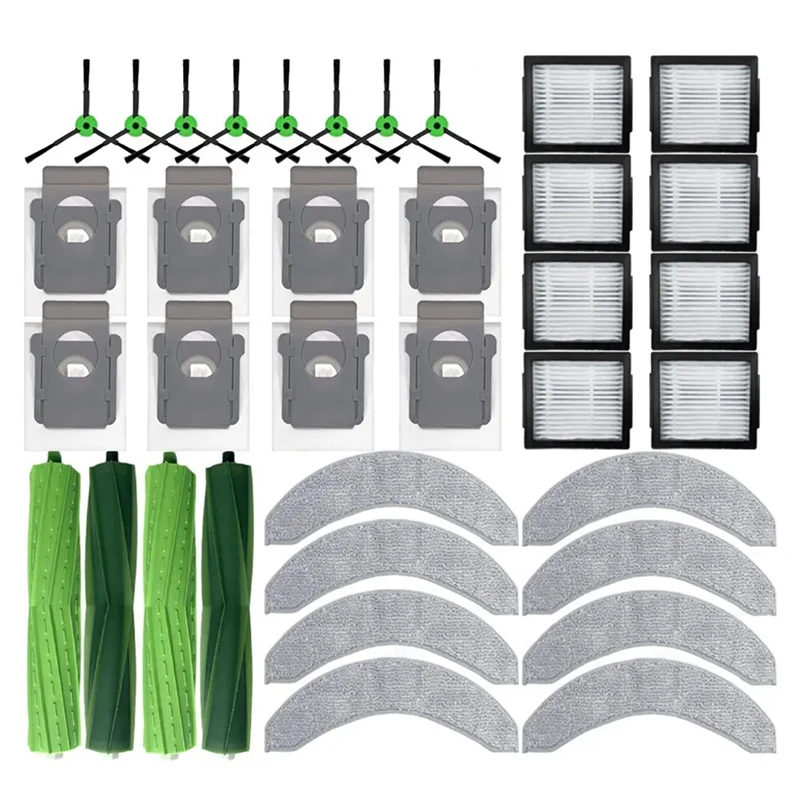 

Для Irobot Roomba Combo J7 +, J9 + сменная основная боковая щетка Hepa фильтр Швабра тканевые пылесборники