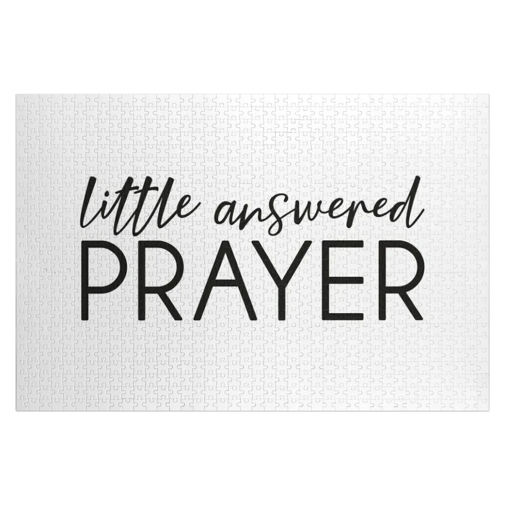 Little Answered Prayer Baby Jigsaw Puzzle Wooden Boxes Customized Gifts For Kids Puzzle