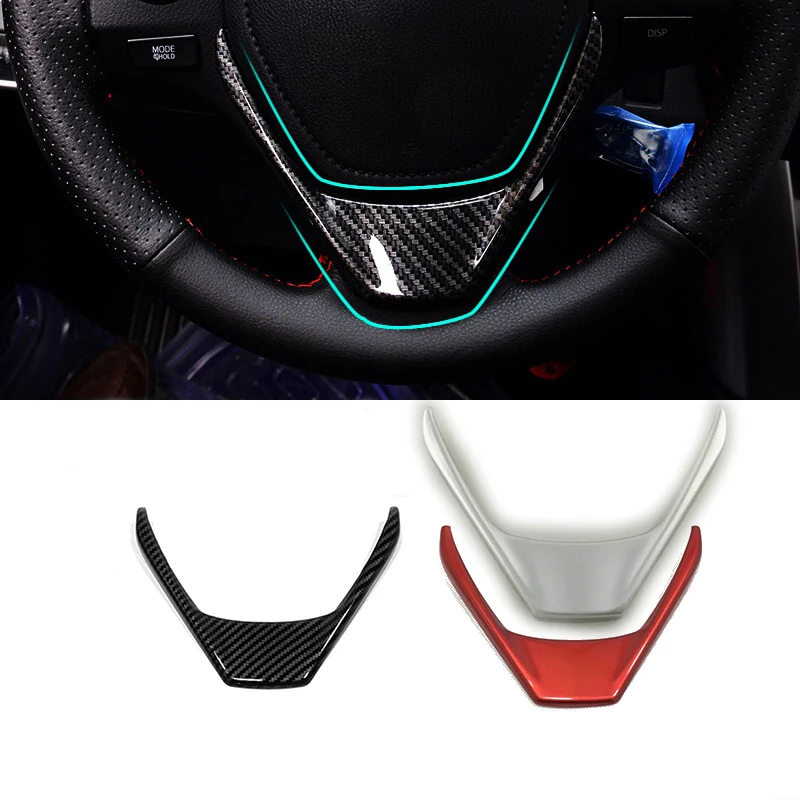 For Toyota Corolla 2014 2015 2016 ABS Inner Steering Wheel Decoration Cover Trim Car styling Accessories 1PCS