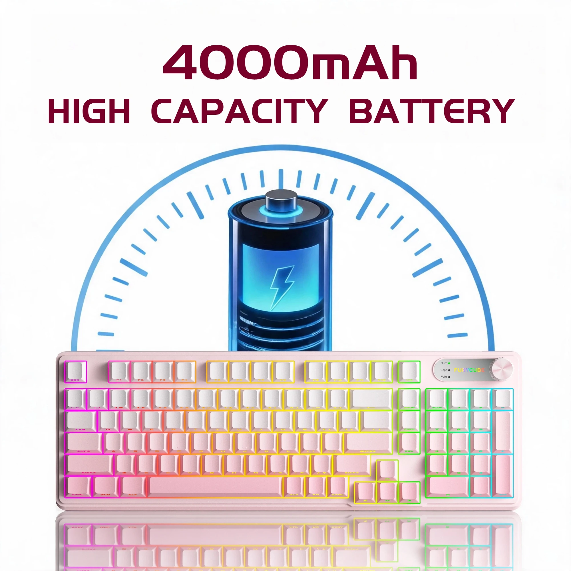 IP98 คีย์บอร์ดไร้สาย RGB แบบ 3 - Gaming Keyboard Ip98 บทวิจารณ์และราคา